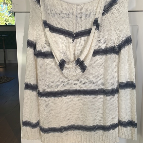 Roxy Airport Vibes Stripe Hoodie Sweater NWT XS - Picture 5 of 5